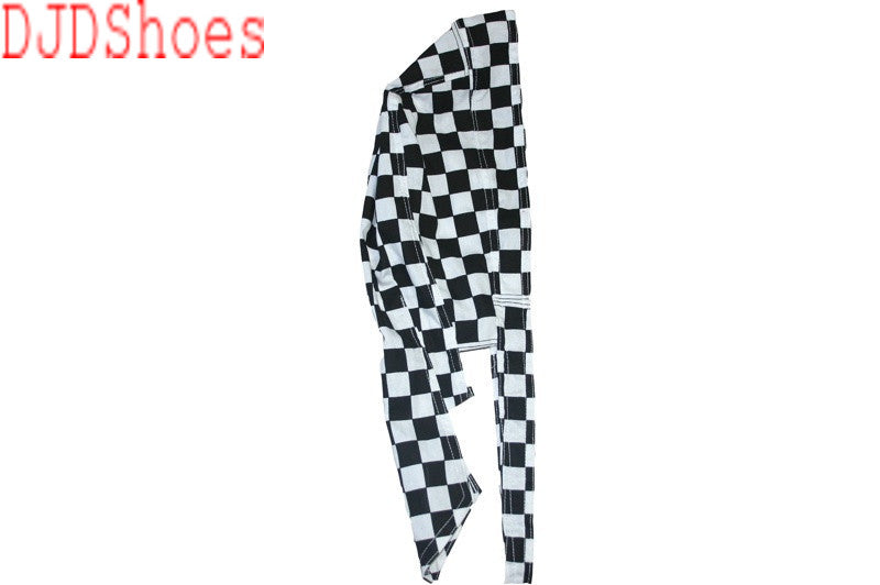 Black and White Checked Zandana