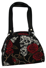 Load image into Gallery viewer, Small Skulls and Roses Bag (Various Colours)
