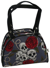 Load image into Gallery viewer, Small Skulls and Roses Bag (Various Colours)
